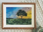 Akwarela Akwarelka Obraz pt: Samotnicy 19x27