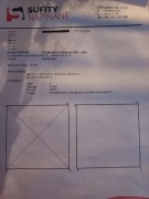 Folia błyszcząca sufit napinany biały L303 wymiar 270x270