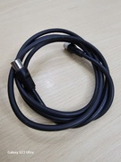 PRZEDŁUŻACZ Kabel anteny TV wtyk/gniazdo 2m czarny Solidny antenowy używany