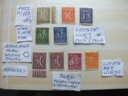 9szt. znaczki Mi 177 ODMIANA Błąd Niemcy 1922r. CYFRY Rzesza czyste * Reich