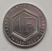 Francja  - 1 frank  - 1988r. 