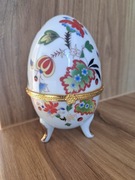 Porcelanowe jajko w stylu Faberge z pudełkiem 