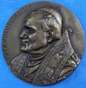 Papież J.Paweł II-Fatima 13 maja 1982r. roczn. objawienia br. patyn fi 90mm