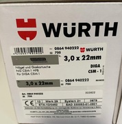 Zestaw gwoździ WURTH 3,0x22mm