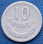 10 gr 1961 r. Z obiegu.