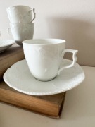 Filiżanka ze spodkiem Rosenthal Sanssouci Biała Porcelana Klasyk Duo