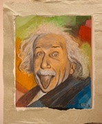 Albert Einstein pastel aukcja BCM