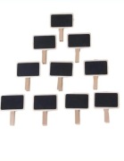 Mini tabliczki kredowe na klamerkę Ozdobne tabliczki do przypięcia 