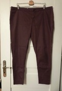 Spodnie rurki bordowe 48 
