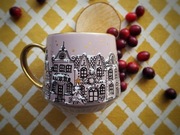 ręcznie malowany świąteczny kubek STARE MIASTO