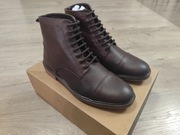 Buty trzewiki Silver Street London męskie skóra naturalna obuwie brązowe 40