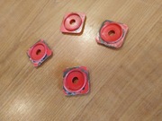 UNITRA ZRK amplituner AT 9100 9010 9115 wklejka wlepka BASS tony niskie 