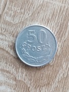 moneta 50 groszy   rok 1986