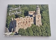 Magnes na lodówkę drewniany MDF Zamek Grodno Ruiny zamku(17) 