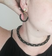 Komplet naszyjnik i kolczyki stal nierdzewna 