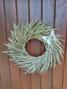 Naturalny wianek z traw 30 cm