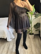Sukienka marki AX Paris M czarna impreza bal wieczorowa sexy unikat mini