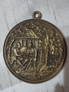 Mosiężna plakieta na ścianę Pan Tadeusz Gerwazy WYPRZEDAŻ 