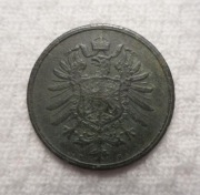 Niemcy Wilhelm I Hohenzollern 2 pfennig fenigi 1875 B Hannover KM# 2