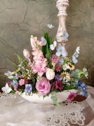 Dekoracja kwiatowa osłonka łódka 