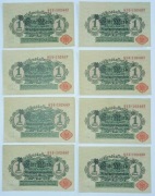 8x 1 marka Ein Mark 1914  bliskie i kolejne numery