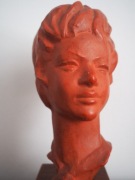 PAUL SERSTE. Popiersie, rzeźba z terakoty, Belgia, lata 50./60