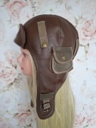 Czapka pilotka skórzana ob.62-64