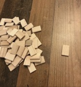 Małe drewniane klocki bloczki 3x2 cm - 70 sztuk