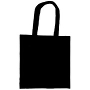 Torba na zakupy czarna, bawełniana