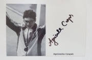 Agnieszka Czopek autograf BRĄZ MOSKWA 1980
