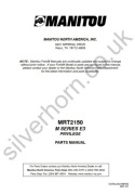Katalog części Manitou MRT 2150 M Seria E3 w jz. angielskim