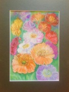 Obraz kwiaty pastele A4 oryginał