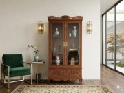 Unikatowa Witryna Orientalna | Bogato Rzeźbiona | Antyk / Vintage