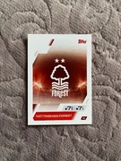 MATCH ATTAX 2025/26 LOGO NOTTINGHAM FOREST 91 