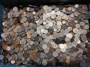 STARE MONETY ZAGRANICZNE I PRL, ZESTAW PONAD 9 kg