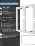 Nowe okno białe PVC 145 na 140 rozwierno uchylne