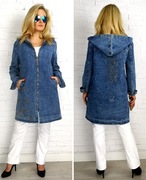 Kurtka bluza jeansowa z kapturem L/XL