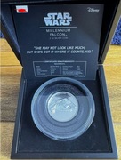 5$ NZD 2019 Star Wars: Millennium Falcon, 2 oz Ag, Ultra High Relief