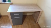 Solidne biurko z szafką, stan prawie idealny