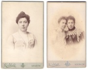 Kraków atelier Sebald CDV kobiety siostry Marie Helene Klotz