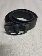 Czarny pasek damski do spodni długość 110cm