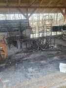 Stół i 6 krzeseł kutych