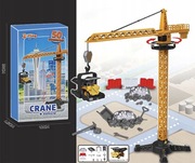 DŹWIG ŻURAW BUDOWLANY OBROTOWY RUCHOMY BUDOWA 50 ELEMENTÓW + POJAZD