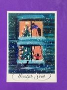 Janusz Grabiański Pocztówka Boże Narodzenie 1961