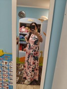 Letnia sukienka maxi z kwiatowym nadrukiem!