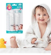 Strzykawka Do nosa Dla Niemowląt z Silikonowym Ustnikiem 2.szt