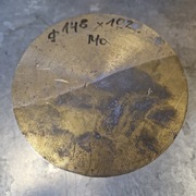 Wałek pręt Mosiężny mosiądz MO58/MO58A o średnicy fi 148 L-102mm