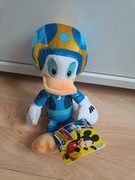 Kaczor Donald maskotka kierowca rajdowiec 