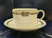 Dwie filiżanki do herbaty ze spodeczkami Vera Wang Wedgwood Infinity nowe