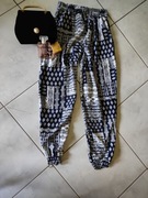 letnie szerokie alladynki haremki szarawary luźne bawełniane przewiewne